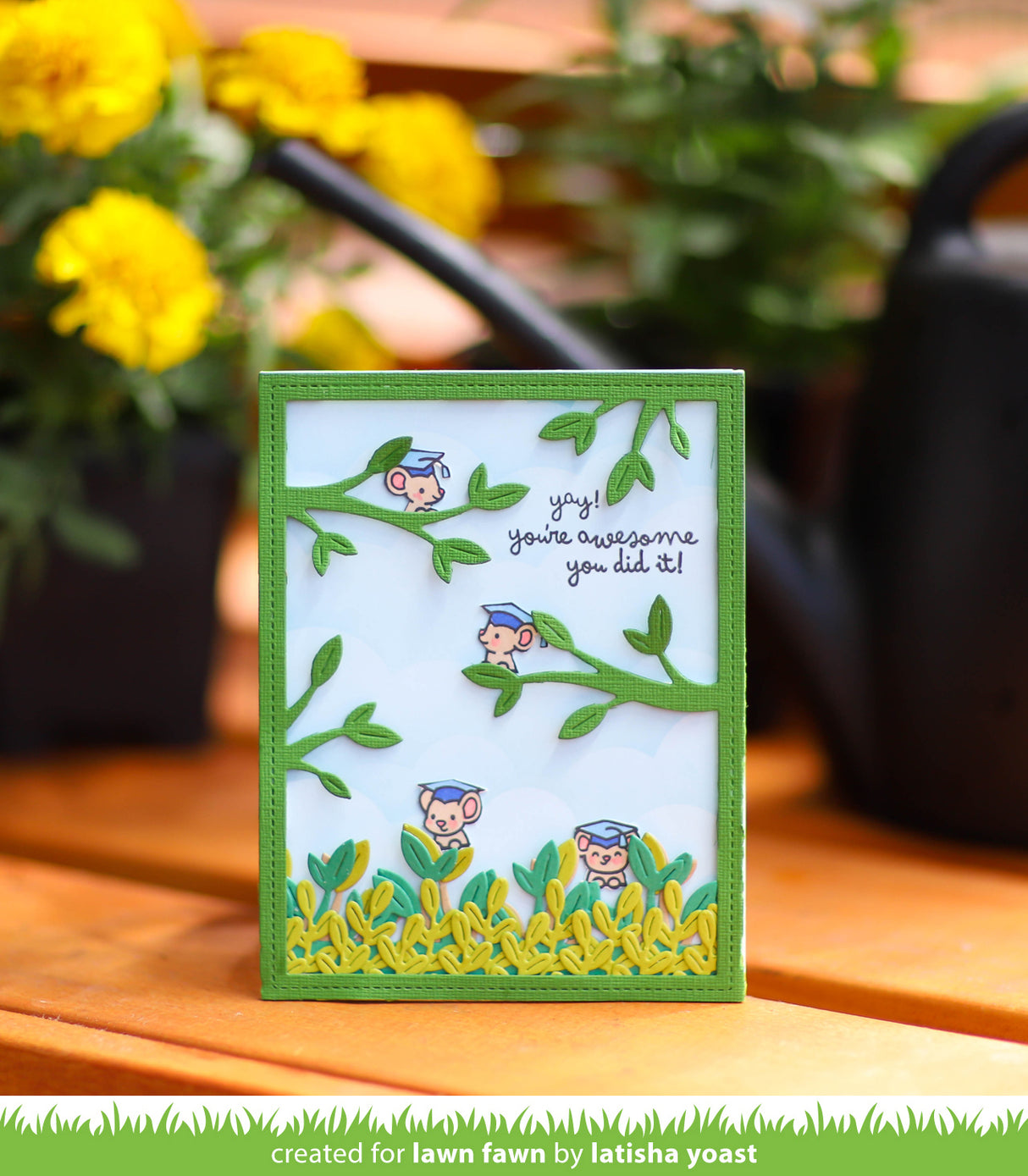 Lawn Fawn - Leafy Border