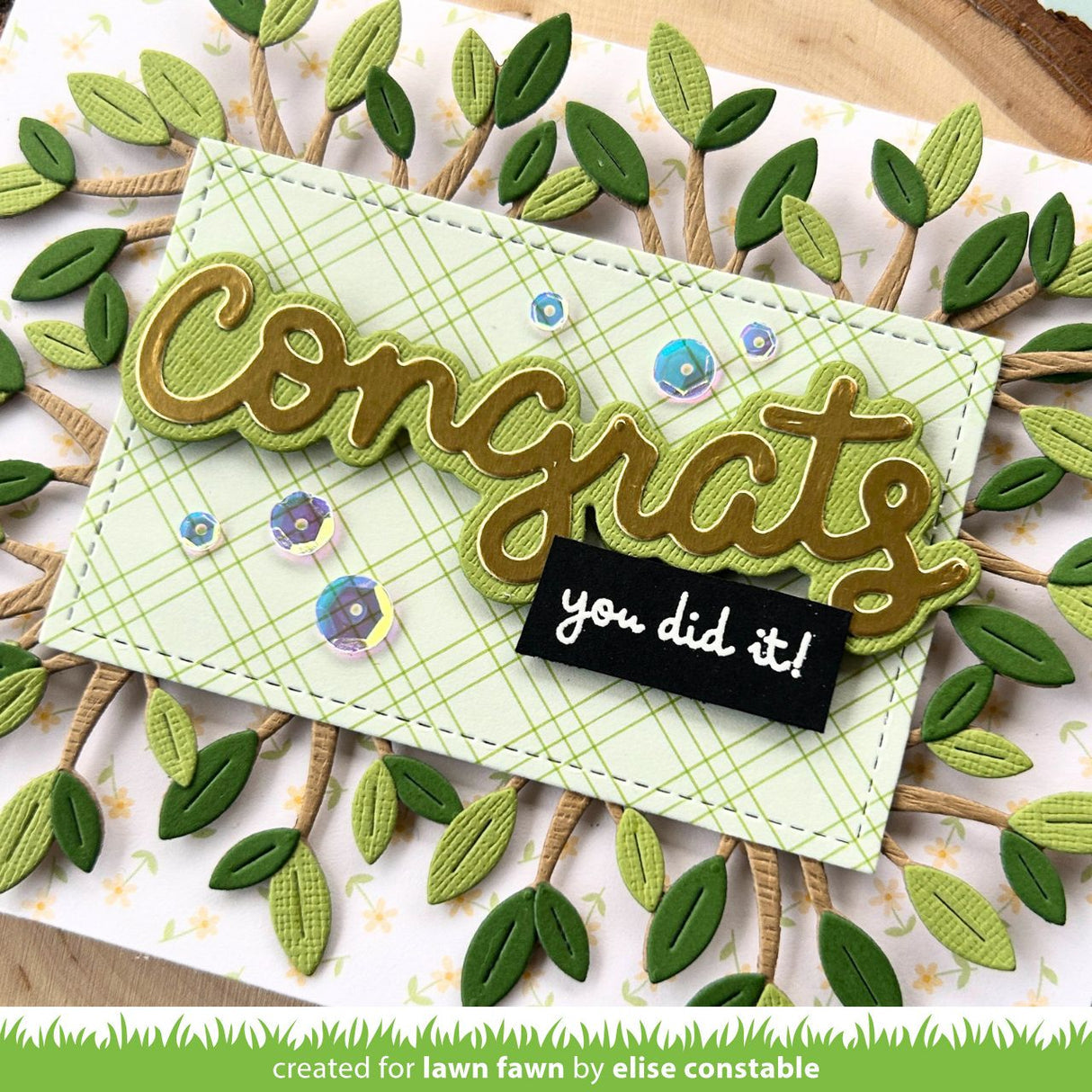 Lawn Fawn - Scripty Congrats Outline Add-On