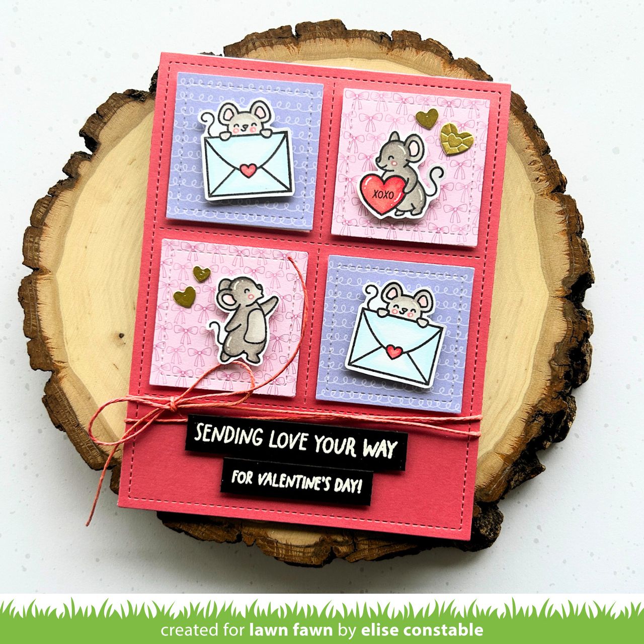 Lawn Fawn - Valentine Mice