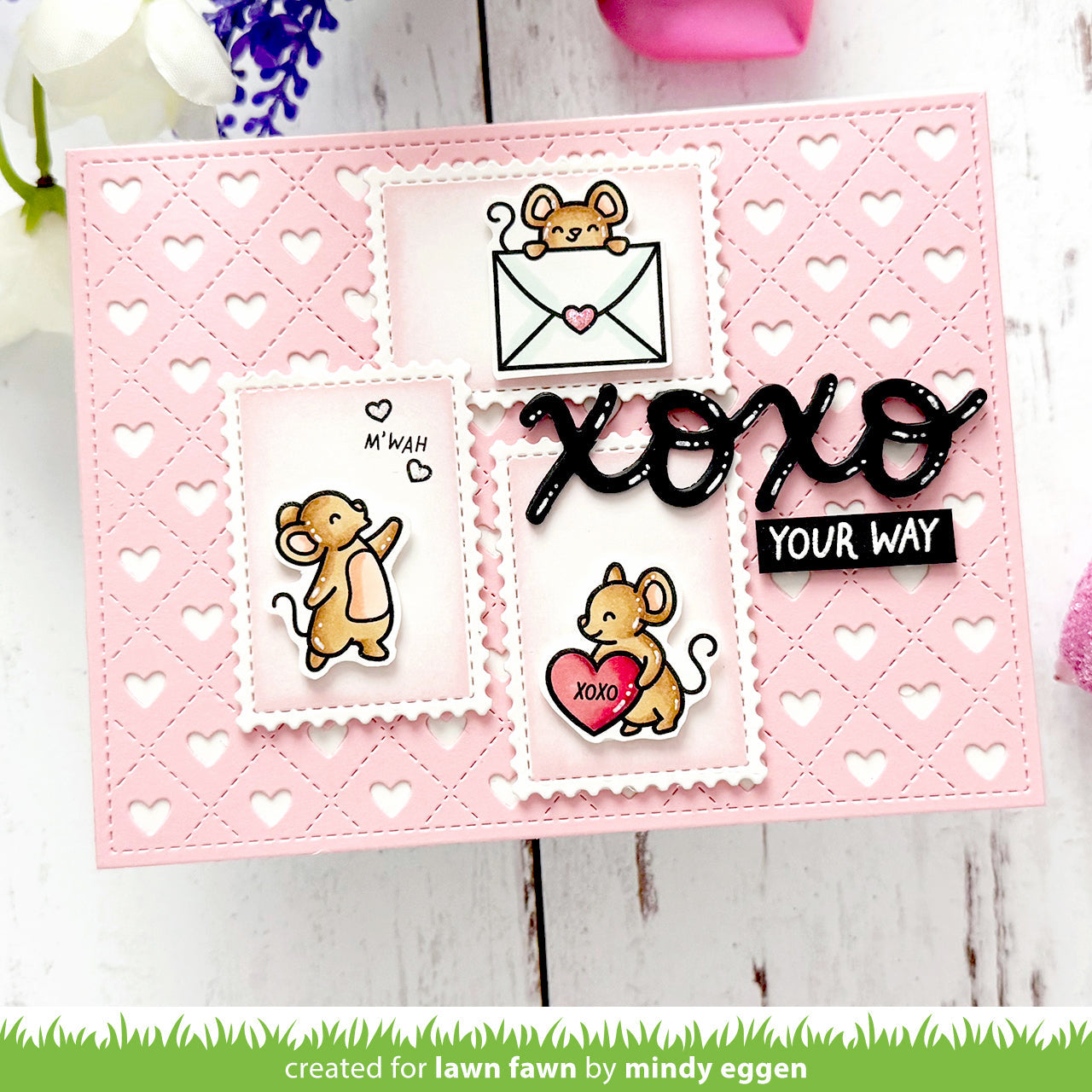 Lawn Fawn - Valentine Mice