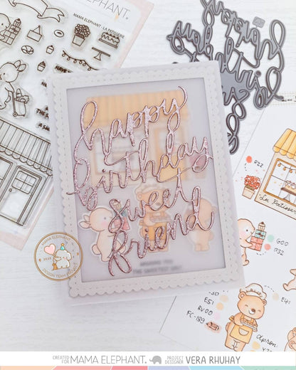 Mama Elephant - HBD Sweet Friend - Creative Cuts