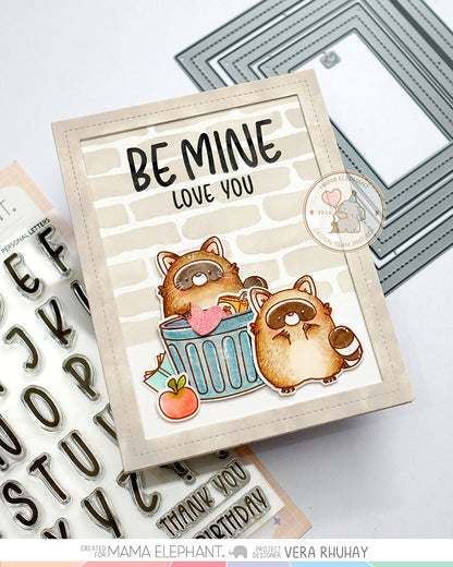Mama Elephant - Stitched Border Frames - Creative Cuts