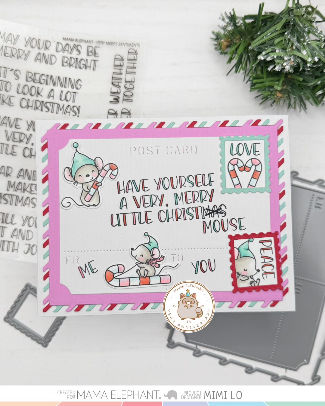 Mama Elephant - Postcard Combo - Creative Cuts