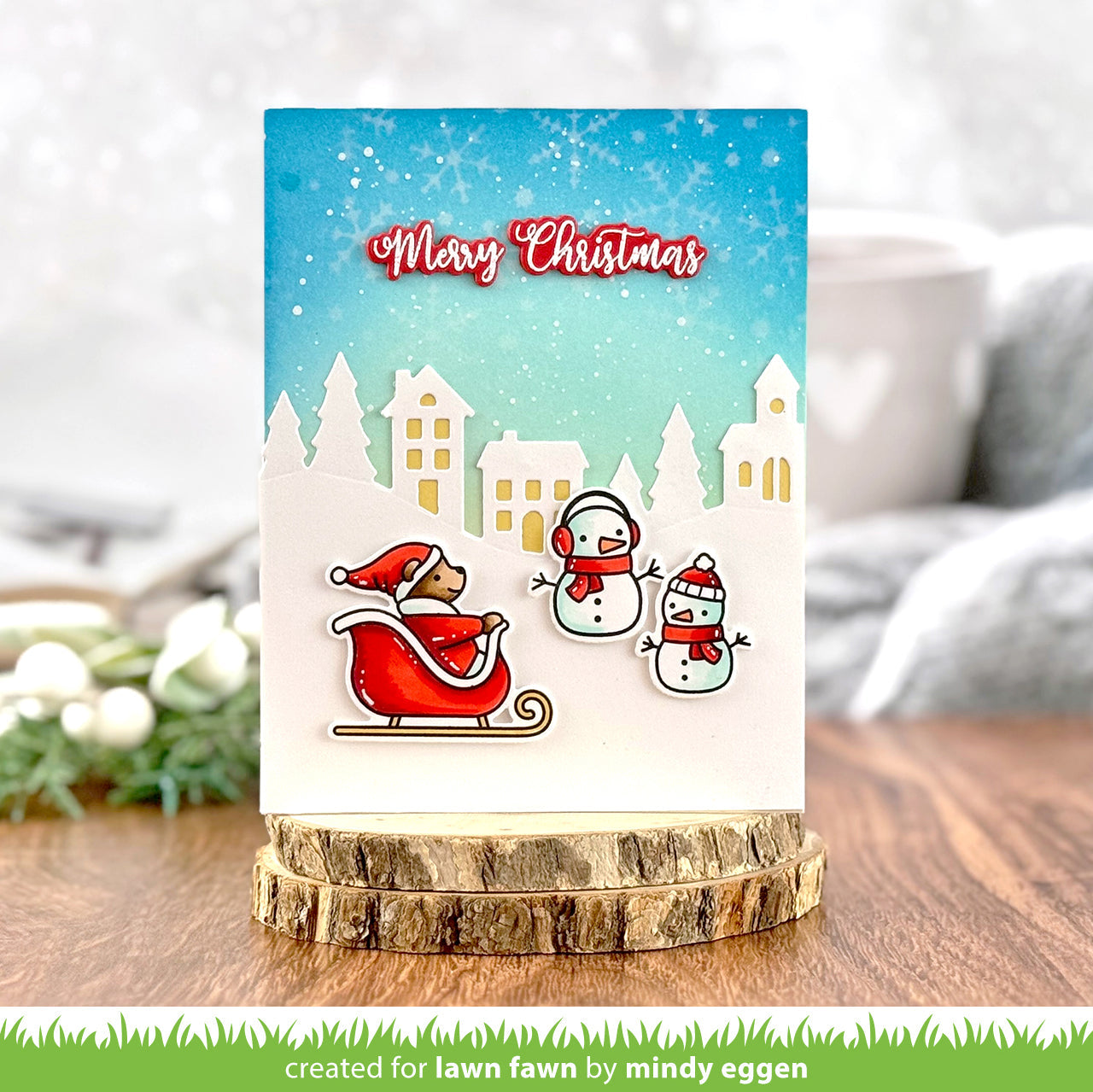 Lawn Fawn - Village Hillside Border