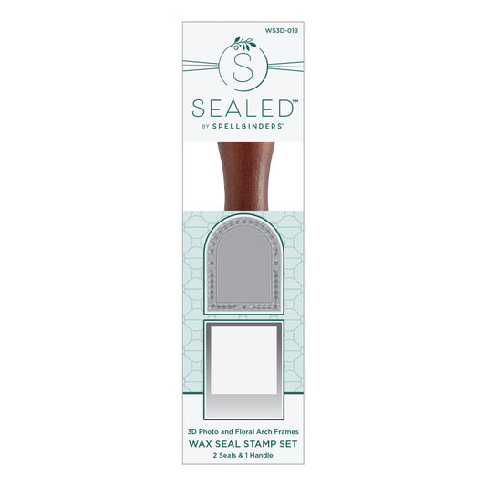 Spellbinders - 3D Wax Seal Stamps + Handle 3D Photo & Floral Arch Frames