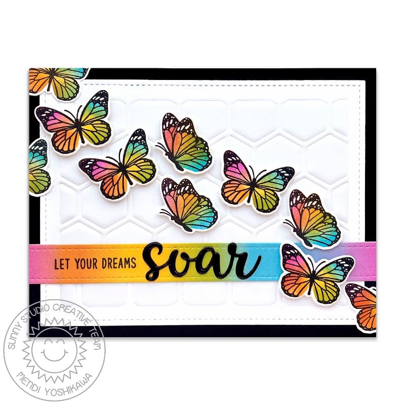 Sunny Studio - Frilly Frames Hexagon Dies