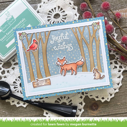 Lawn Fawn - Winter Forest Backdrop: Landscape