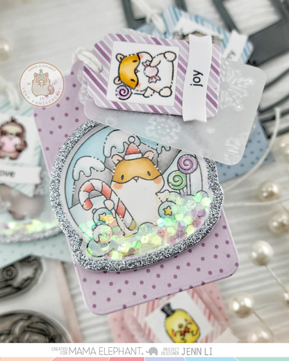Mama Elephant - Docket Lil Flap Taggies - Creative Cuts