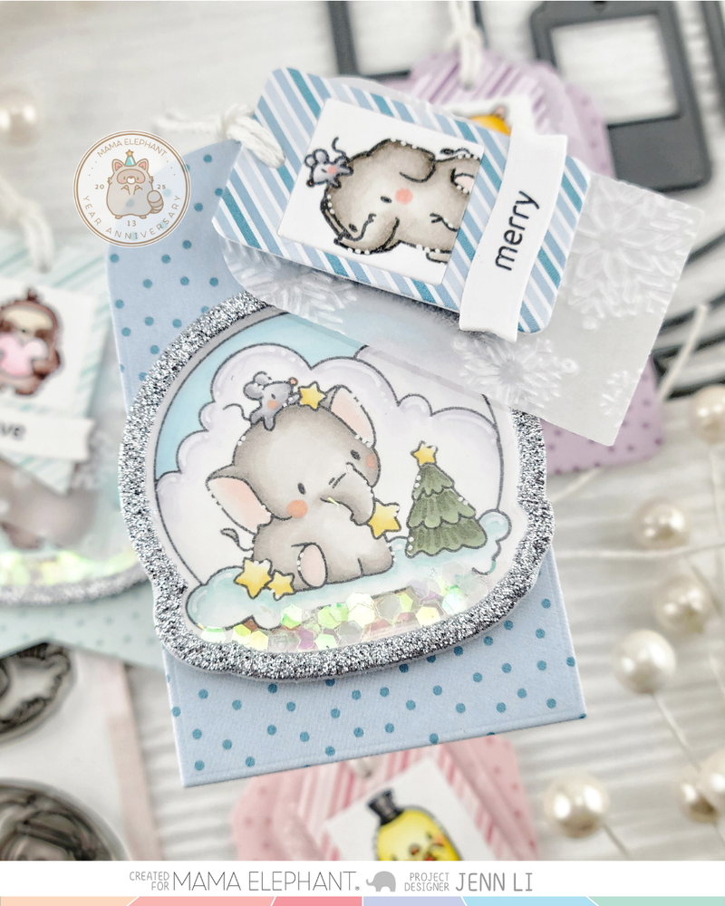 Mama Elephant - Docket Lil Flap Taggies - Creative Cuts