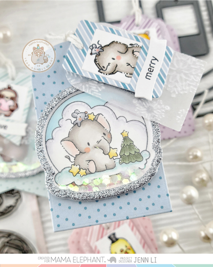 Mama Elephant - Docket Lil Flap Taggies - Creative Cuts