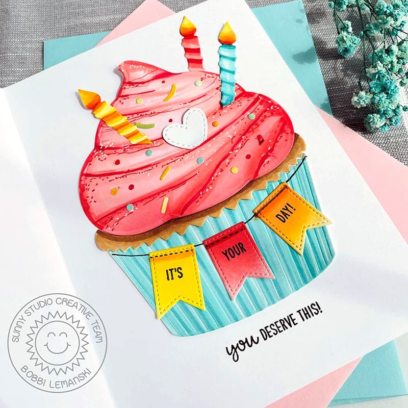 Sunny Studio - Cupcake Shape Dies