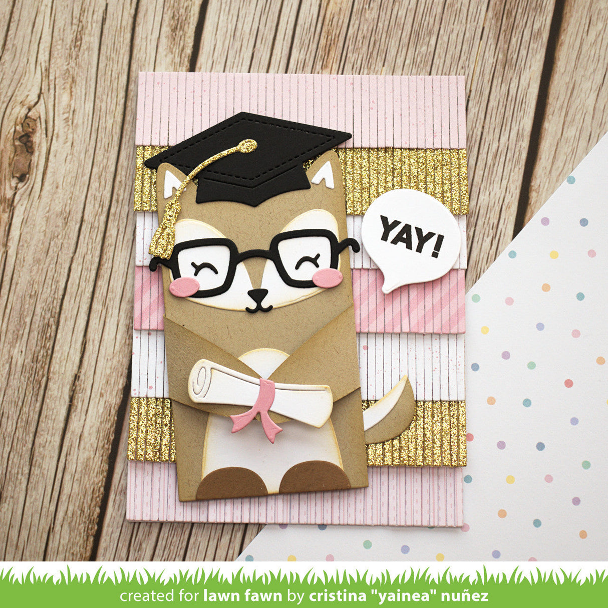 Lawn Fawn - Woodland Critter Huggers Graduation Add-On