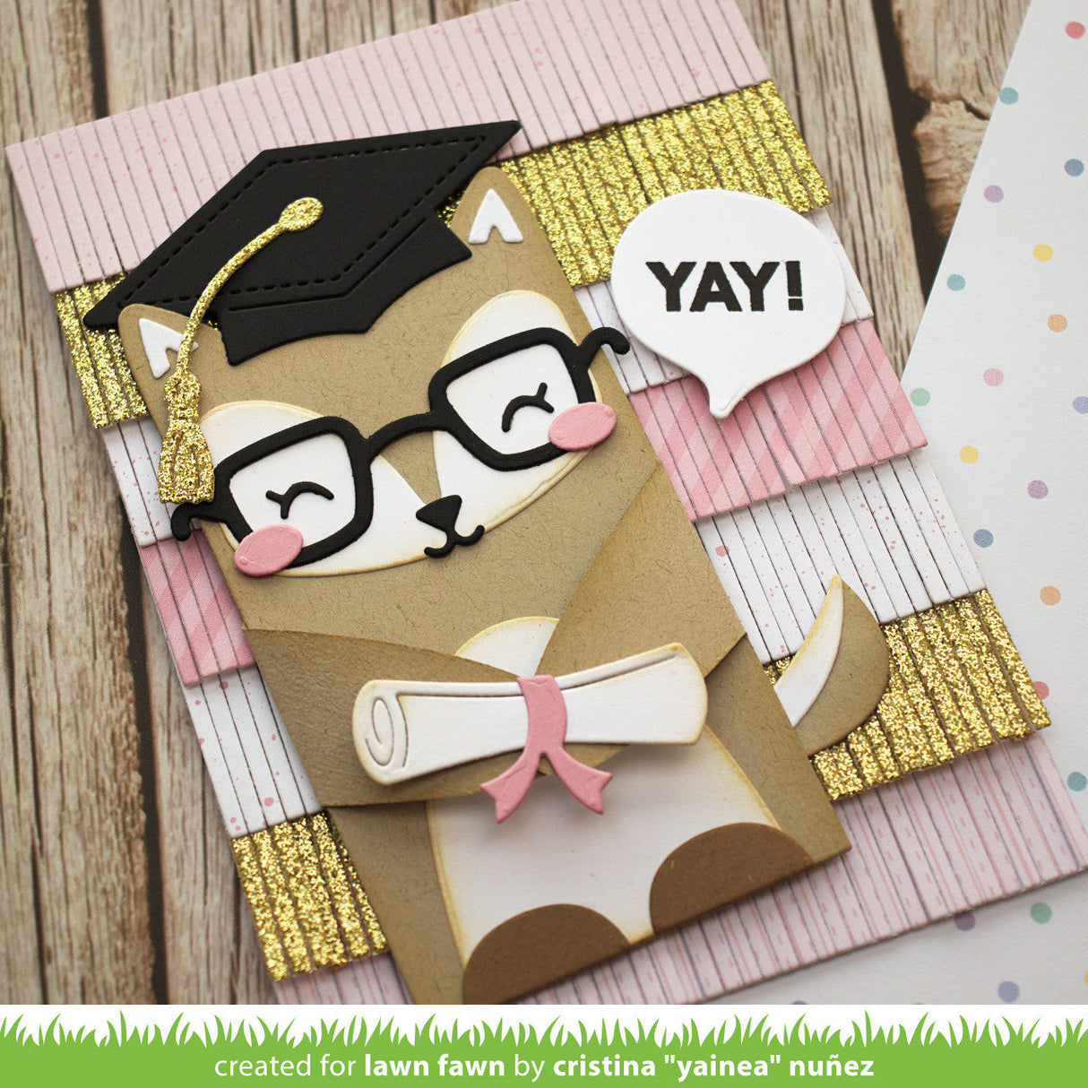 Lawn Fawn - Woodland Critter Huggers Graduation Add-On