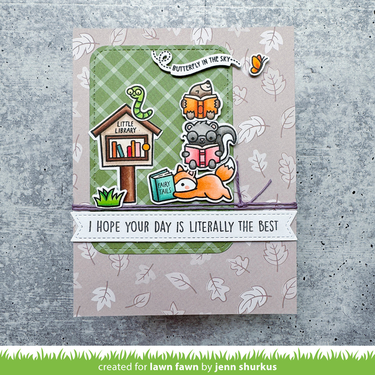 Lawn Fawn - Little Woodland Library