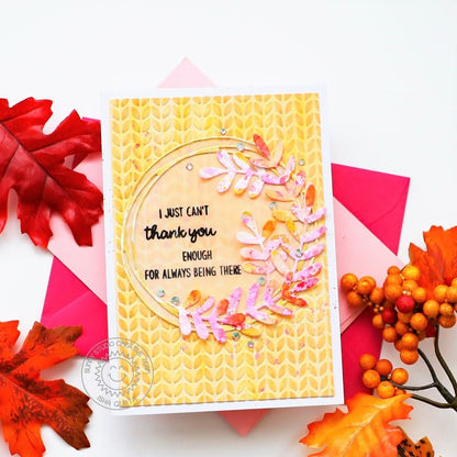 Sunny Studio - Cable Knit Embossing Folder