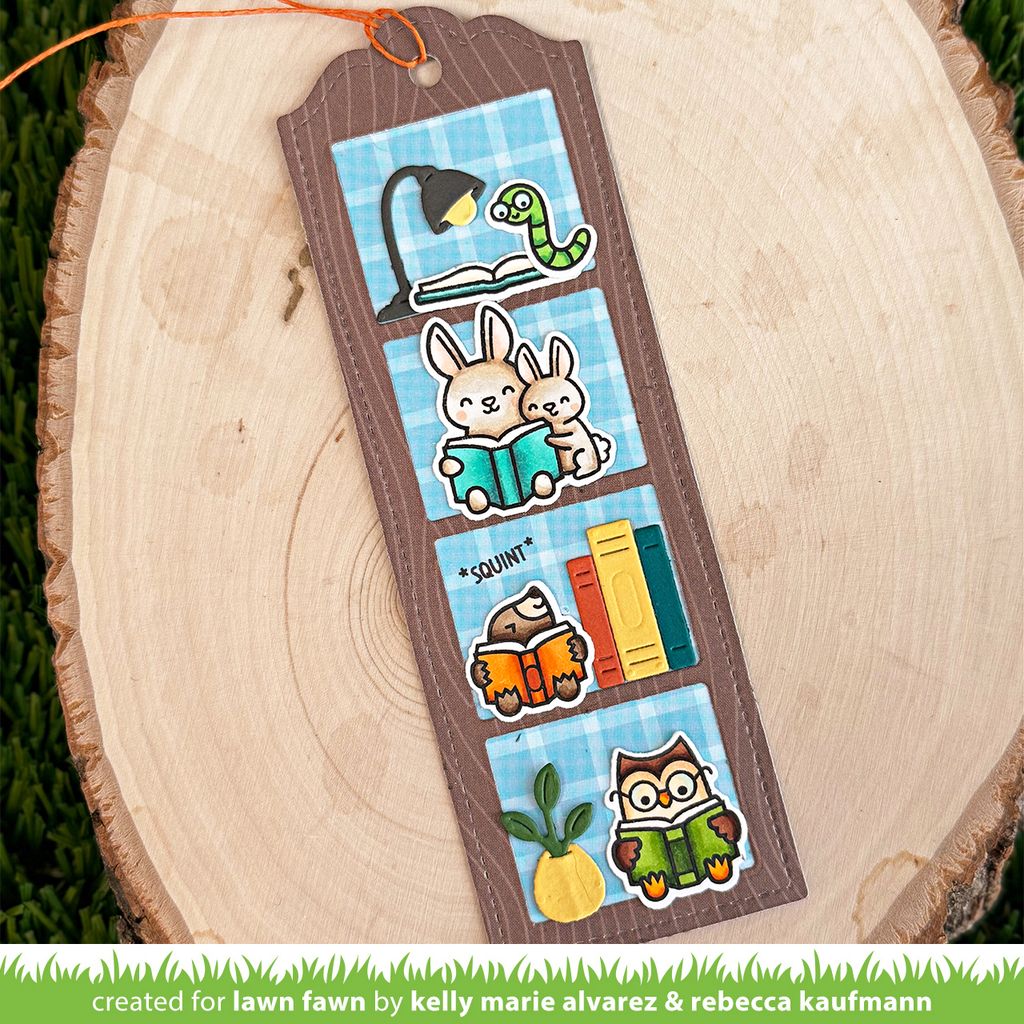 Lawn Fawn - Stitched Bookmark