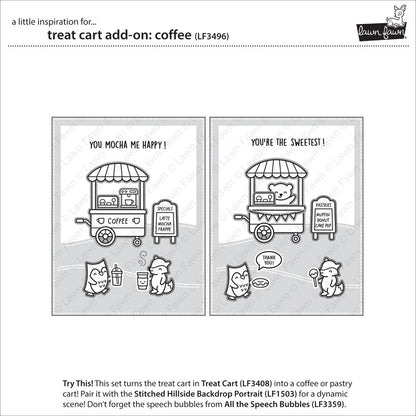 Lawn Fawn - Treat Cart Add-On: Coffee