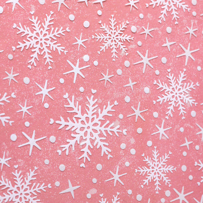 American Crafts - Vicki Boutin Peppermint Kisses 12x12 Inch Iridescent Foil on Printed Vellum (1pc)