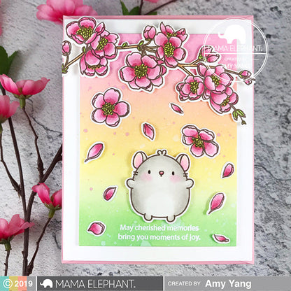 Mama Elephant - Cherry Blossom Branch