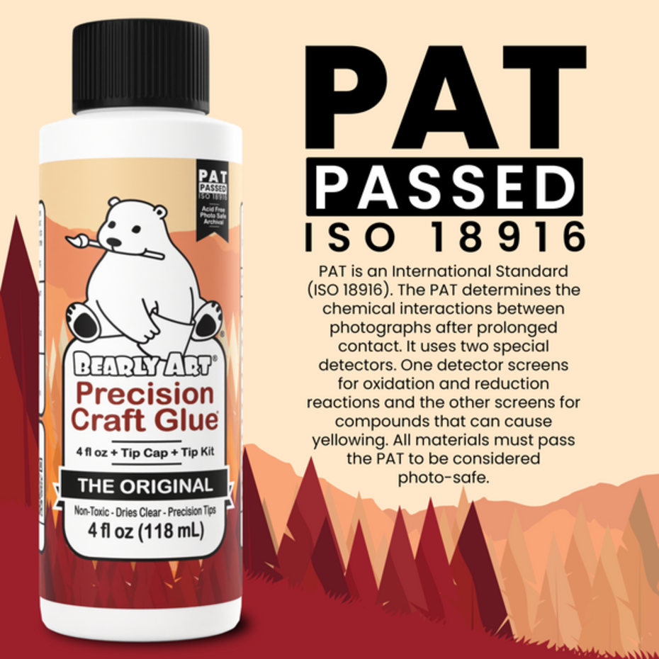 Bearly Art - Precision Craft Glue - The Original 4 fl oz + Tip Kit
