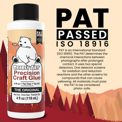 Bearly Art - Precision Craft Glue - The Original 4 fl oz + Tip Kit
