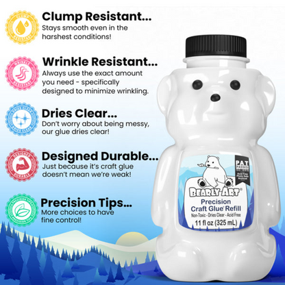 Bearly Art - Precision Craft Glue - The Refill 11 fl oz