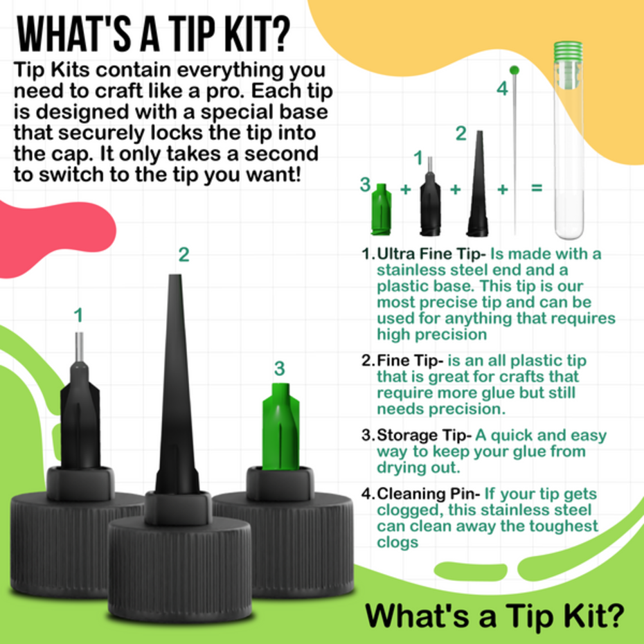Bearly Art - Precision Craft Glue - Tip Kit