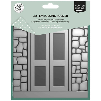 Vaessen - Embossing Folder Christmas Door