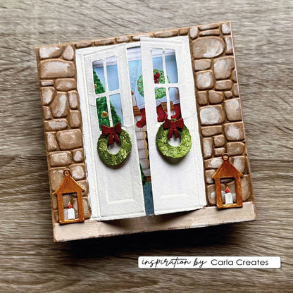 Vaessen - Embossing Folder Christmas Door