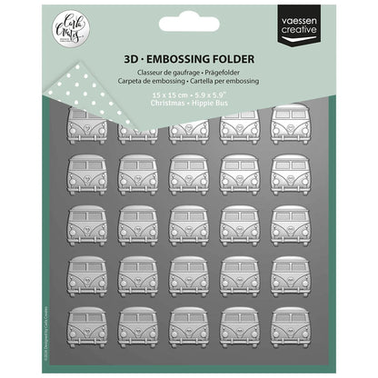 Vaessen - Embossing Folder Christmas Hippie Bus