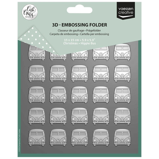 Vaessen - Embossing Folder Christmas Hippie Bus