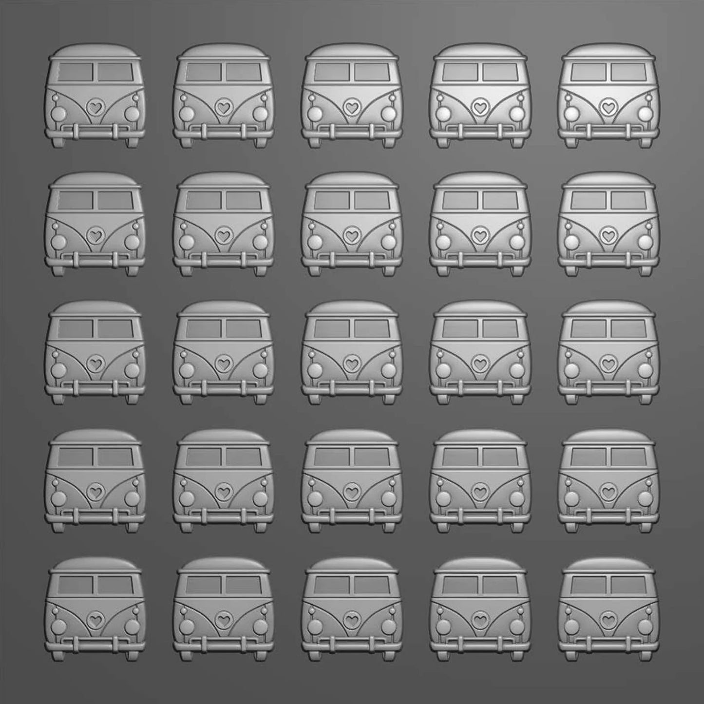 Vaessen - Embossing Folder Christmas Hippie Bus