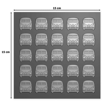 Vaessen - Embossing Folder Christmas Hippie Bus