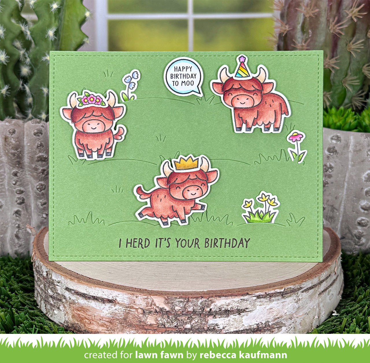 Lawn Fawn - Grassy Pasture Backdrop: Landscape