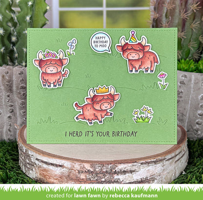 Lawn Fawn - Highland Cows!