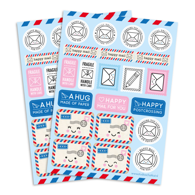 Studio Schatkist - Sticker Sheet Happy Mail A5 (1pcs)