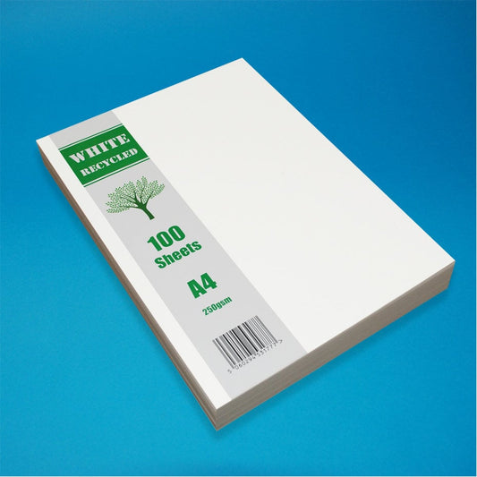 Craft UK - Recycled Cardstock White A4