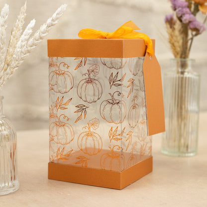 Crafter's Companion - Luxury Foiled Acetate Pumpkin Spice Season Pumpkin 8x8" (1pc)