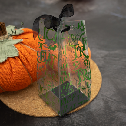Crafter's Companion - Luxury Foiled Acetate Trick Or Treat Text 8x8" (1pc)