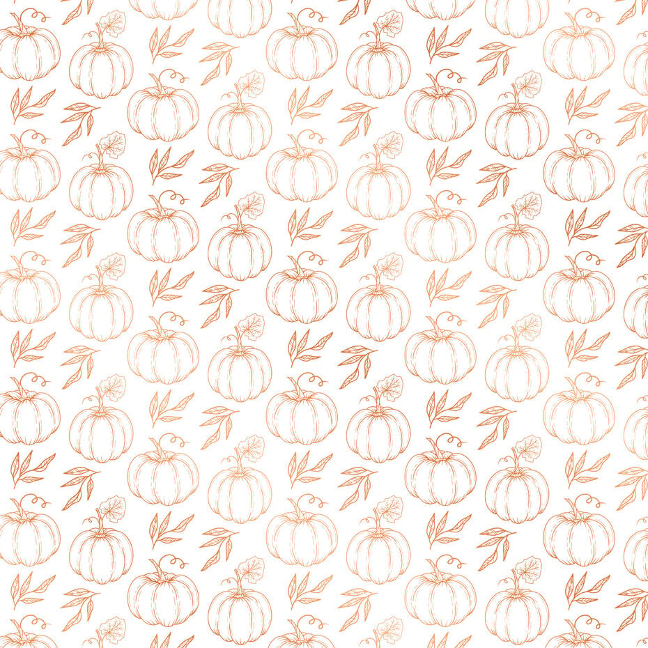 Crafter's Companion - Luxury Foiled Acetate Pumpkin Spice Season Pumpkin 8x8" (1pc)