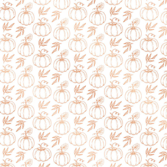 Crafter's Companion - Luxury Foiled Acetate Pumpkin Spice Season Pumpkin 8x8" (1pc)