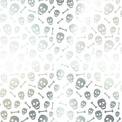 Crafter's Companion - Luxury Foiled Acetate Trick Or Treat Holo Skull 8x8" (1pc)