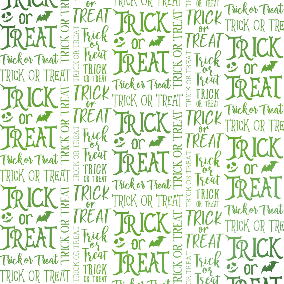 Crafter's Companion - Luxury Foiled Acetate Trick Or Treat Text 8x8" (1pc)