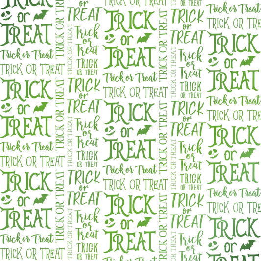 Crafter's Companion - Luxury Foiled Acetate Trick Or Treat Text 8x8" (1pc)