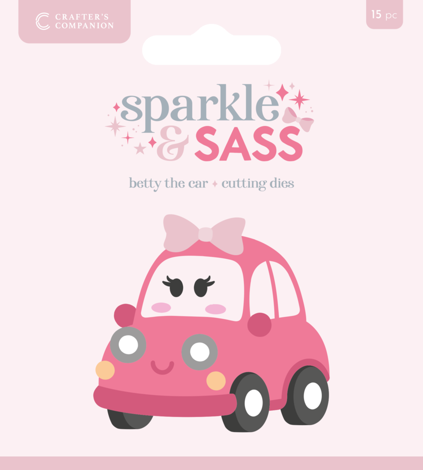 Crafter's Companion - Sparkle and Sass Metal Die Set Betty the Car