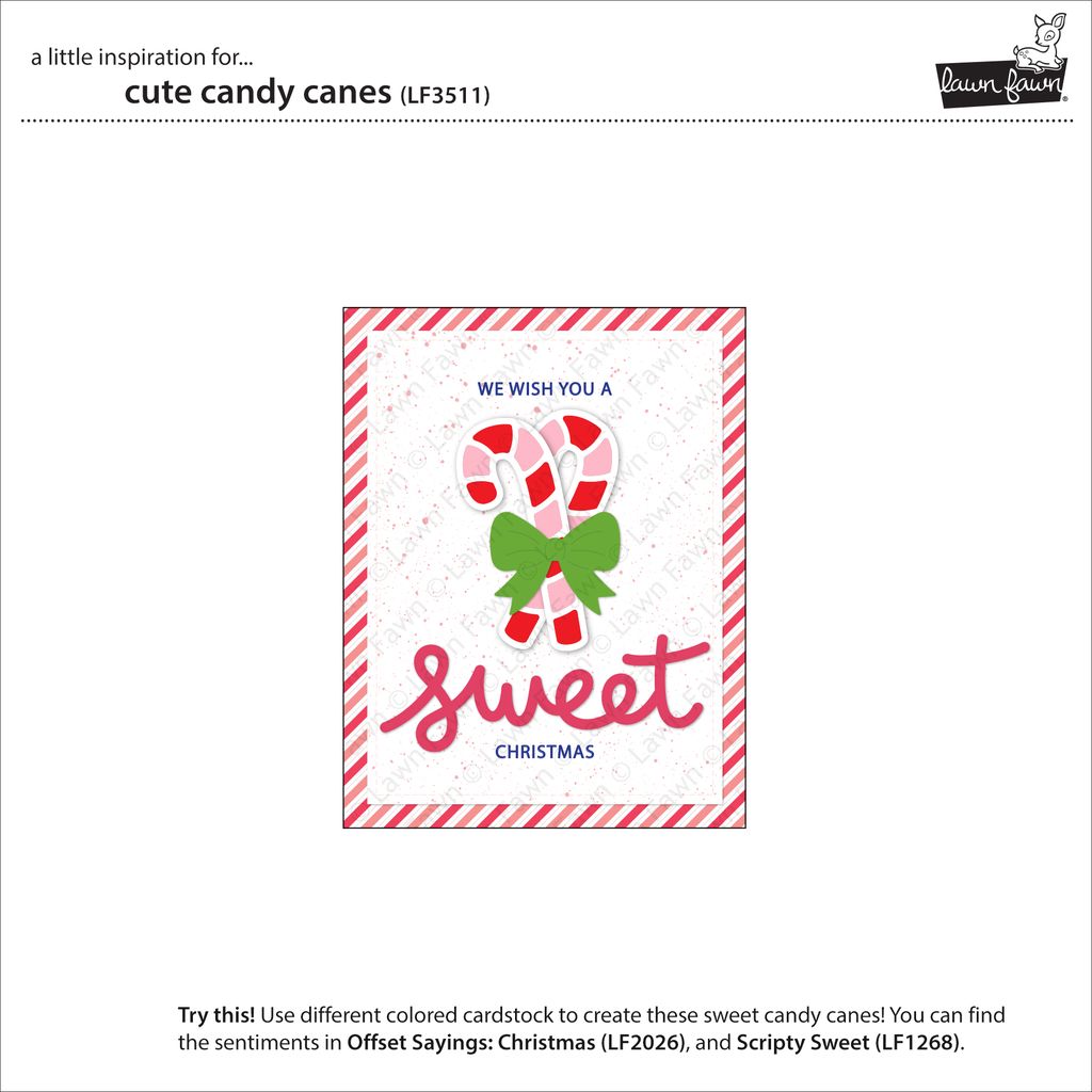 Lawn Fawn - Cute Candy Canes