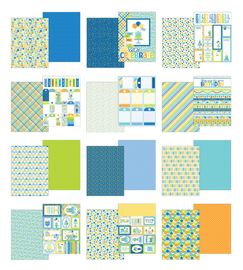 Doodlebug Design Balloons & Banners 6x8 Inch Paper Pad (9206)