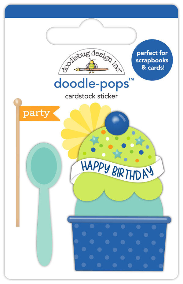 Doodlebug Design Balloons & Banners Doodle-Pops Birthday Sundae (9187)