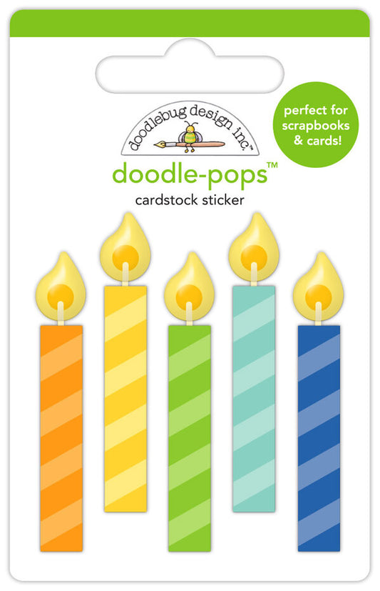 Doodlebug Design Balloons & Banners Doodle-Pops Make A Wish (9185)
