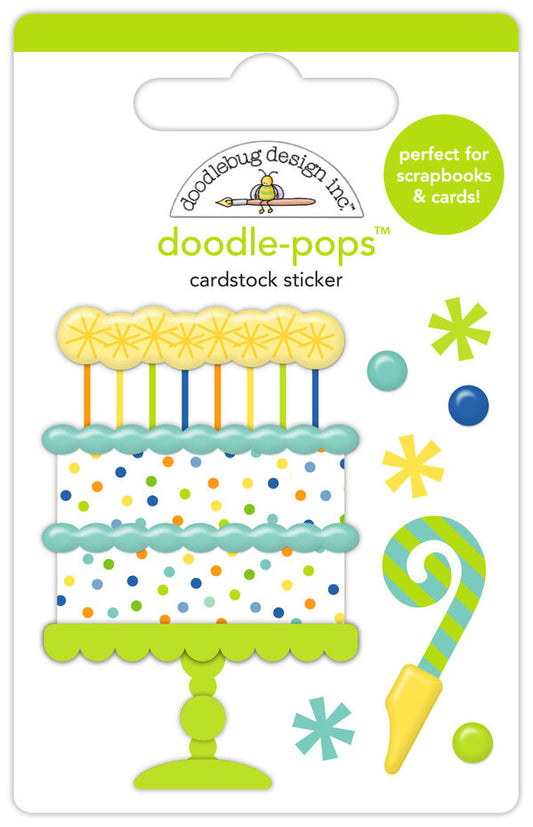 Doodlebug Design Balloons & Banners Doodle-Pops Party Time (9183)